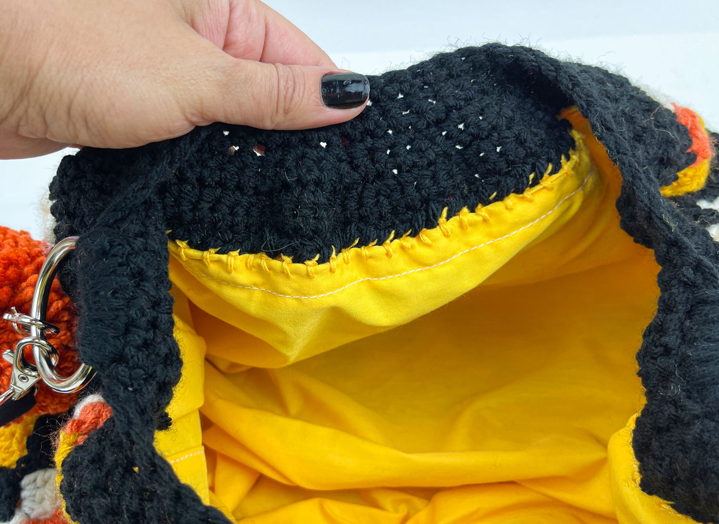 Vintage Halloween Inspired Crochet Crossbody Bag