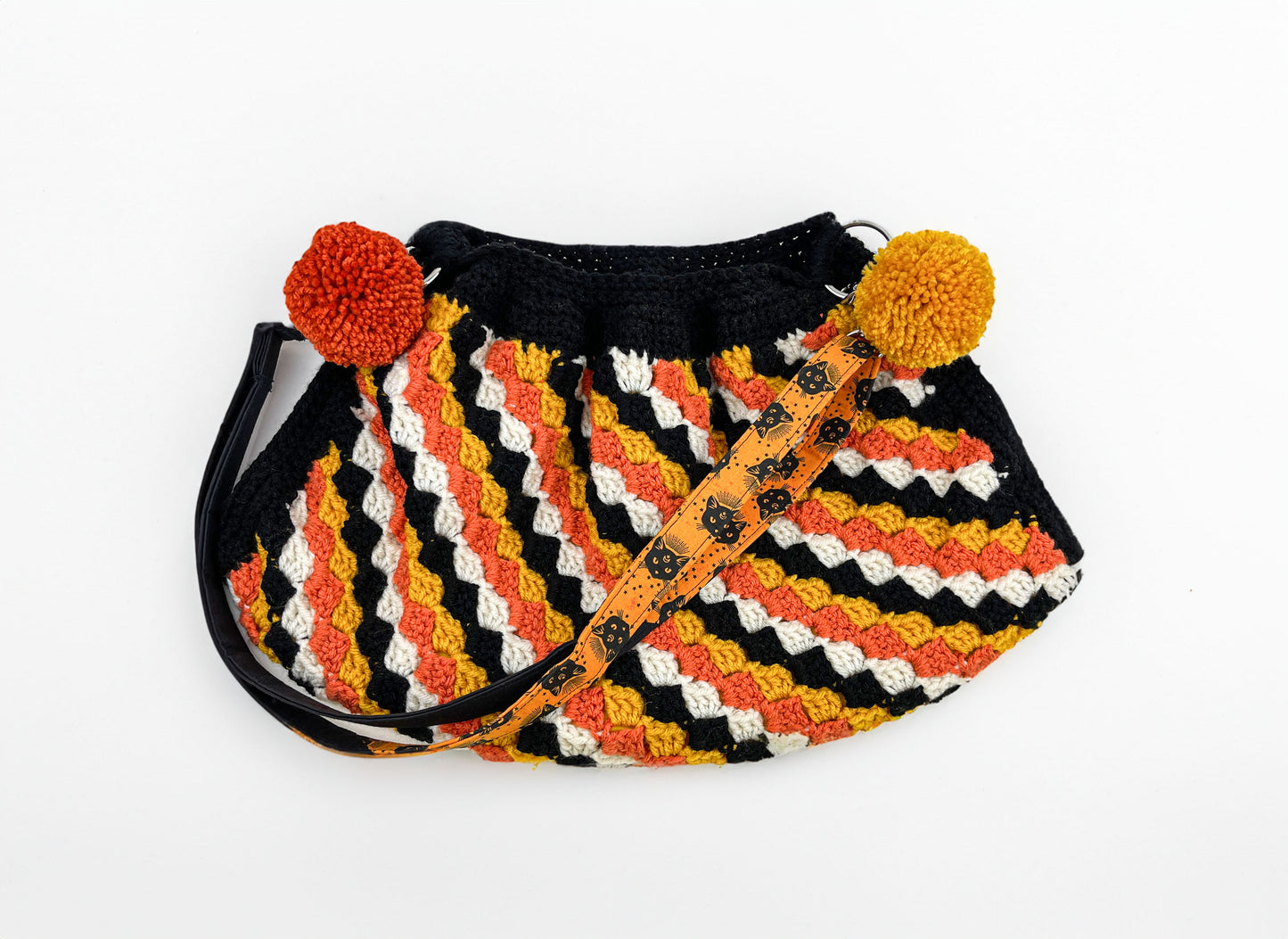 Vintage Halloween Inspired Crochet Crossbody Bag
