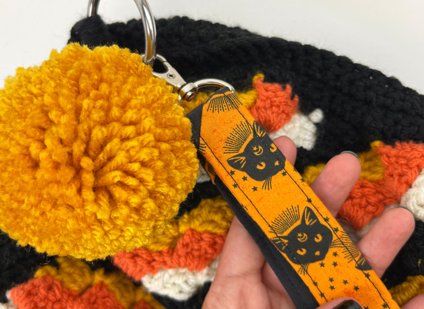 Vintage Halloween Inspired Crochet Crossbody Bag
