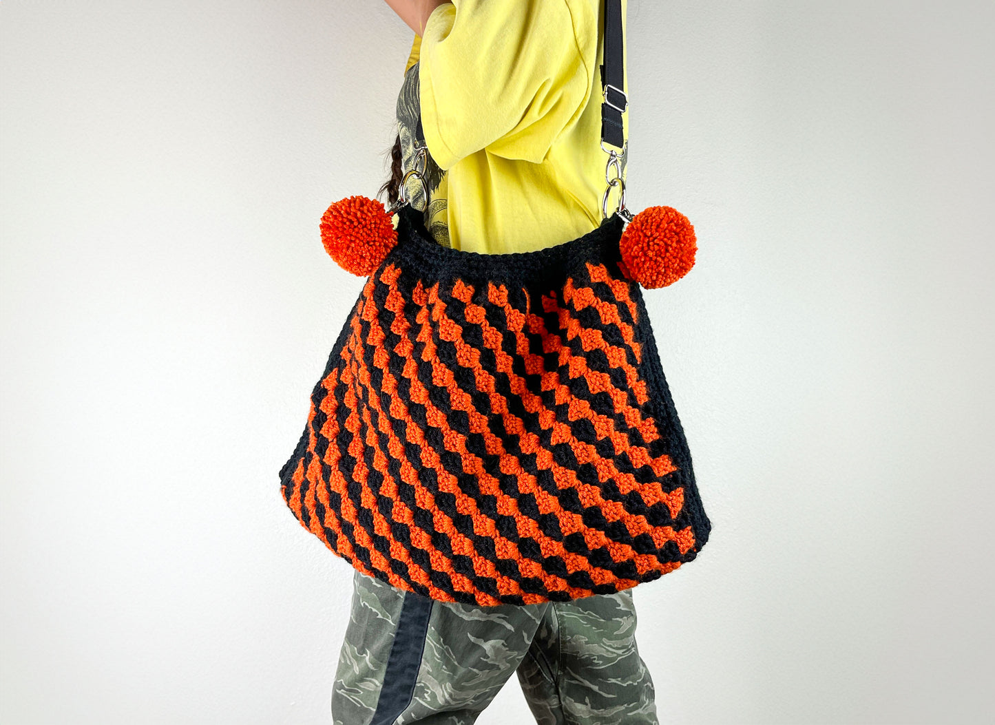 Vintage Halloween Inspired Crochet Crossbody Bag