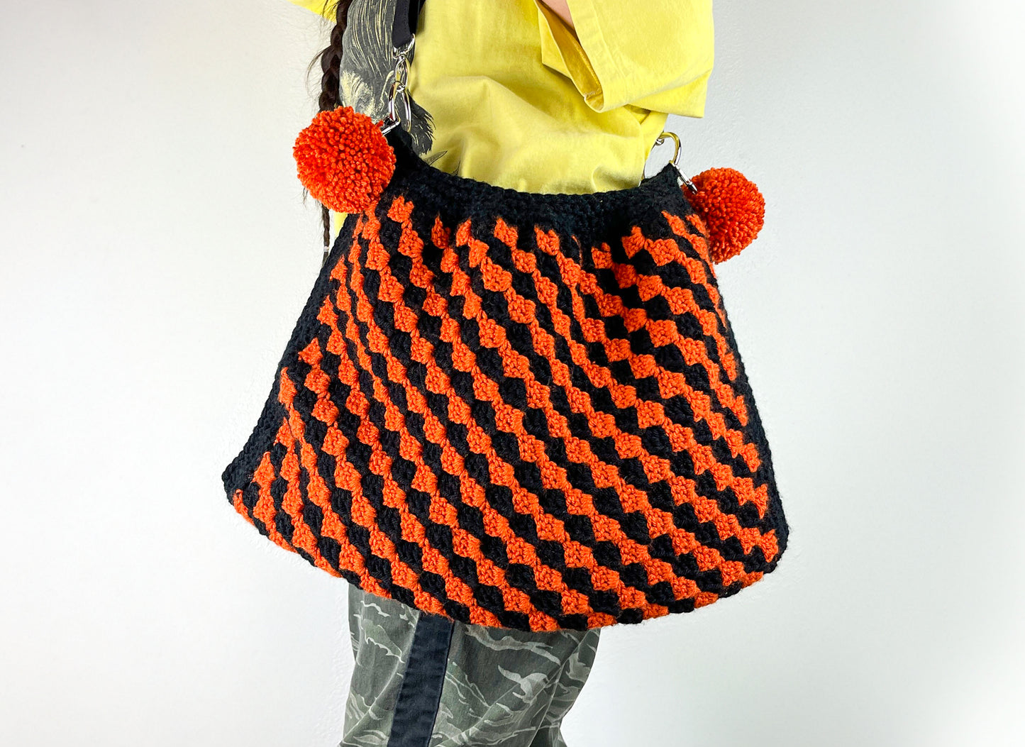 Vintage Halloween Inspired Crochet Crossbody Bag