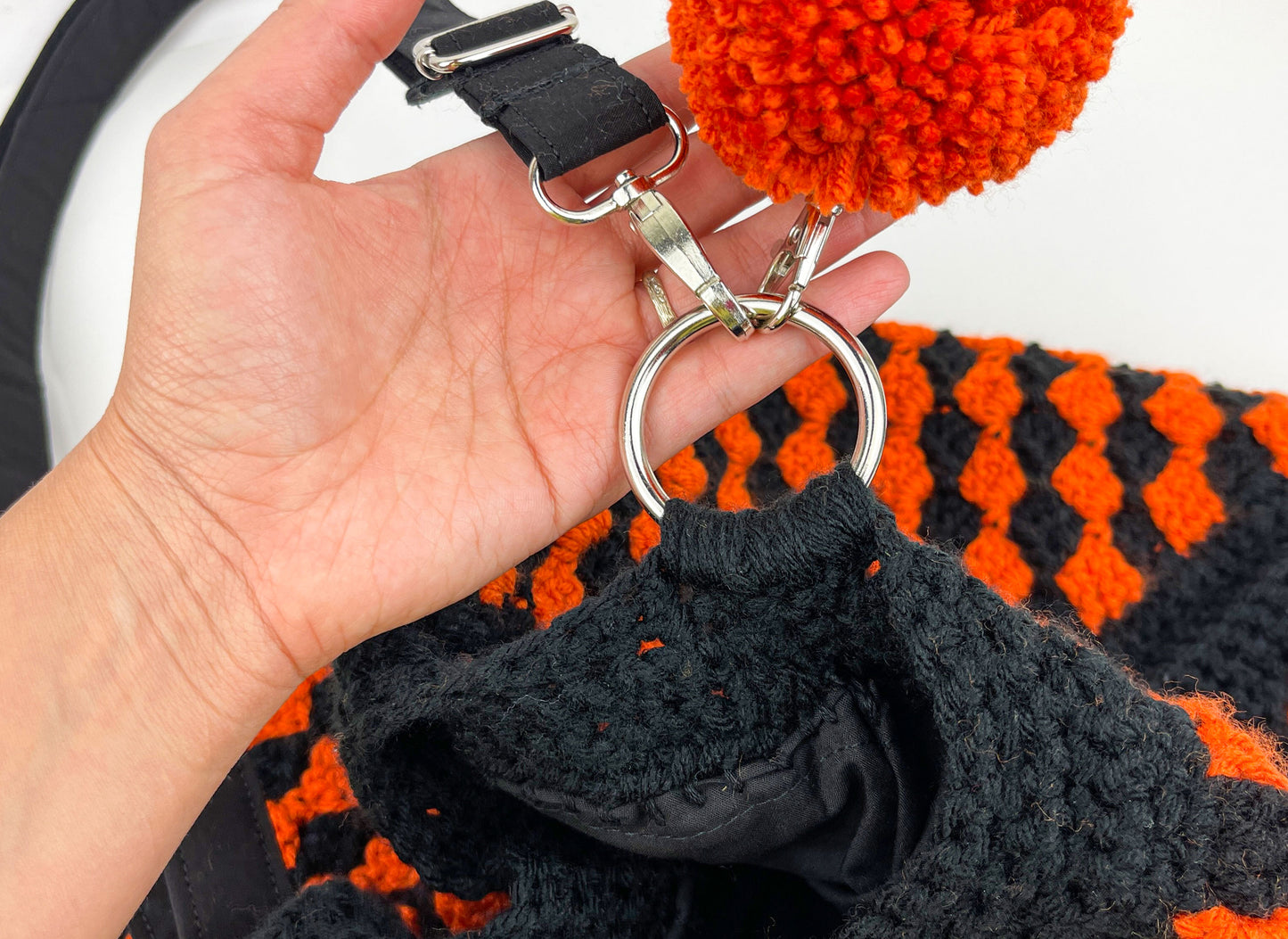 Vintage Halloween Inspired Crochet Crossbody Bag