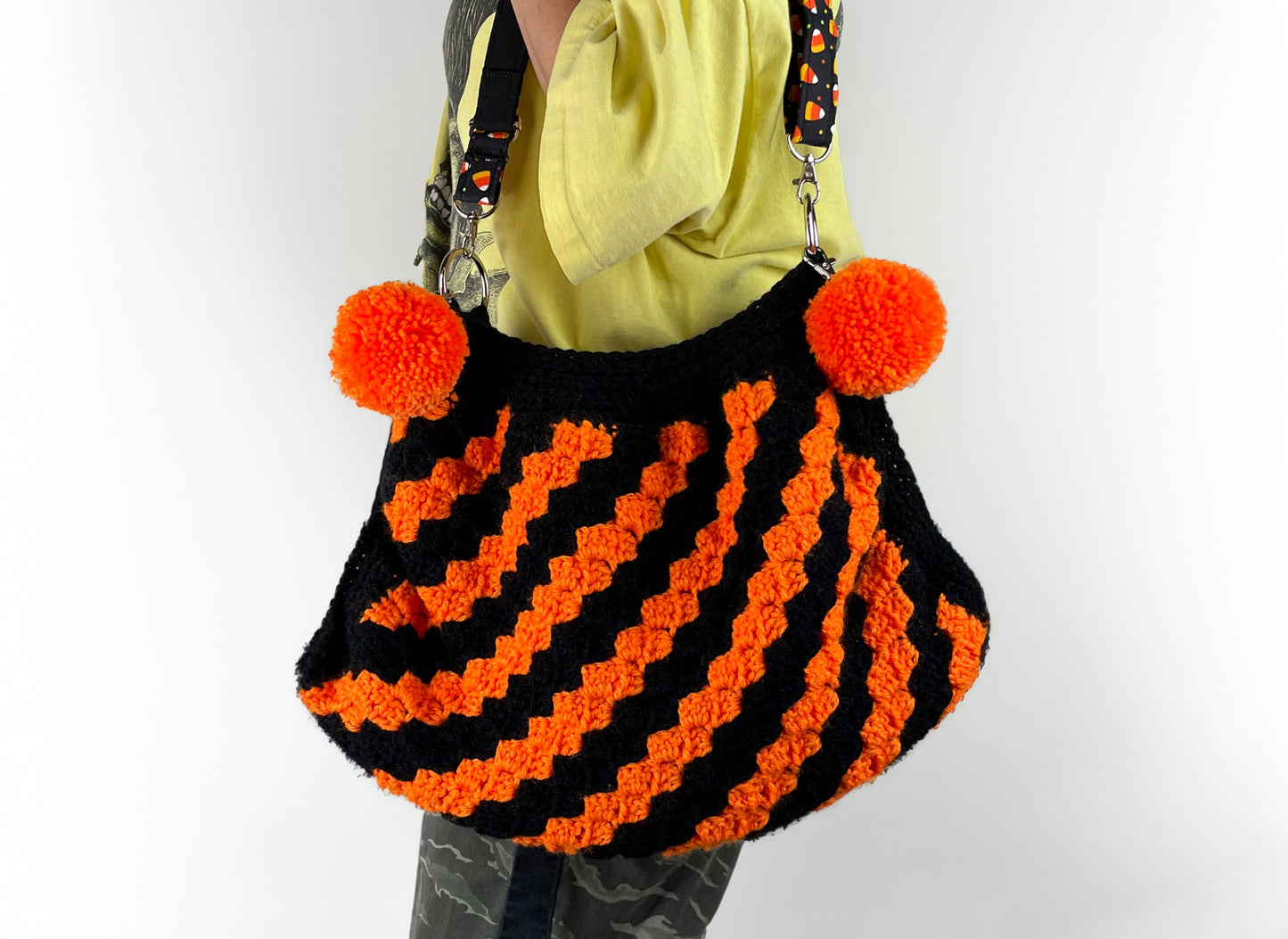 Vintage Halloween Inspired Crochet Crossbody Bag