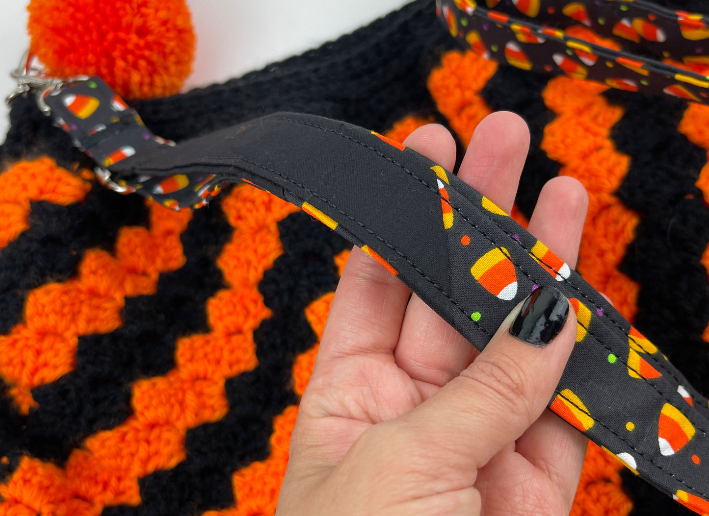 Vintage Halloween Inspired Crochet Crossbody Bag