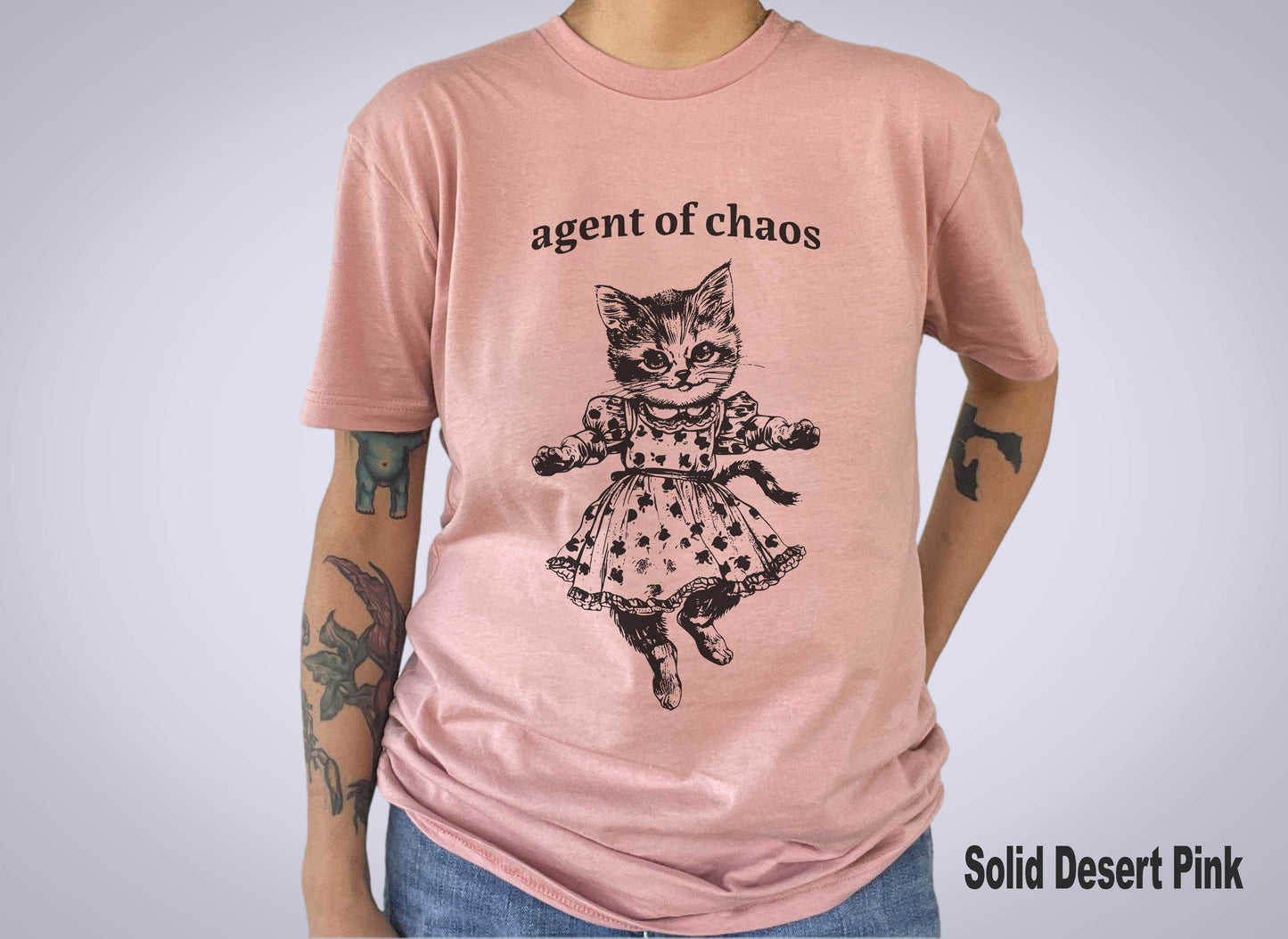 Agent of Chaos - Anthropomorphic Cat T-Shirt