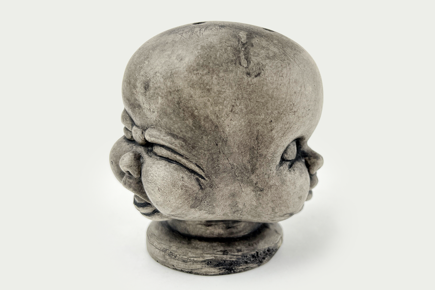 Creepy 3 Faced Doll Head Incense Burner