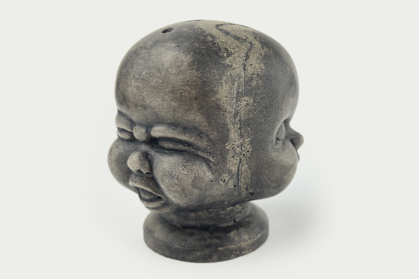 Creepy 3 Faced Doll Head Incense Burner