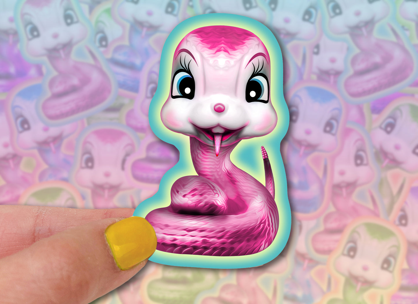 Anthropomorphic Snakes Sticker