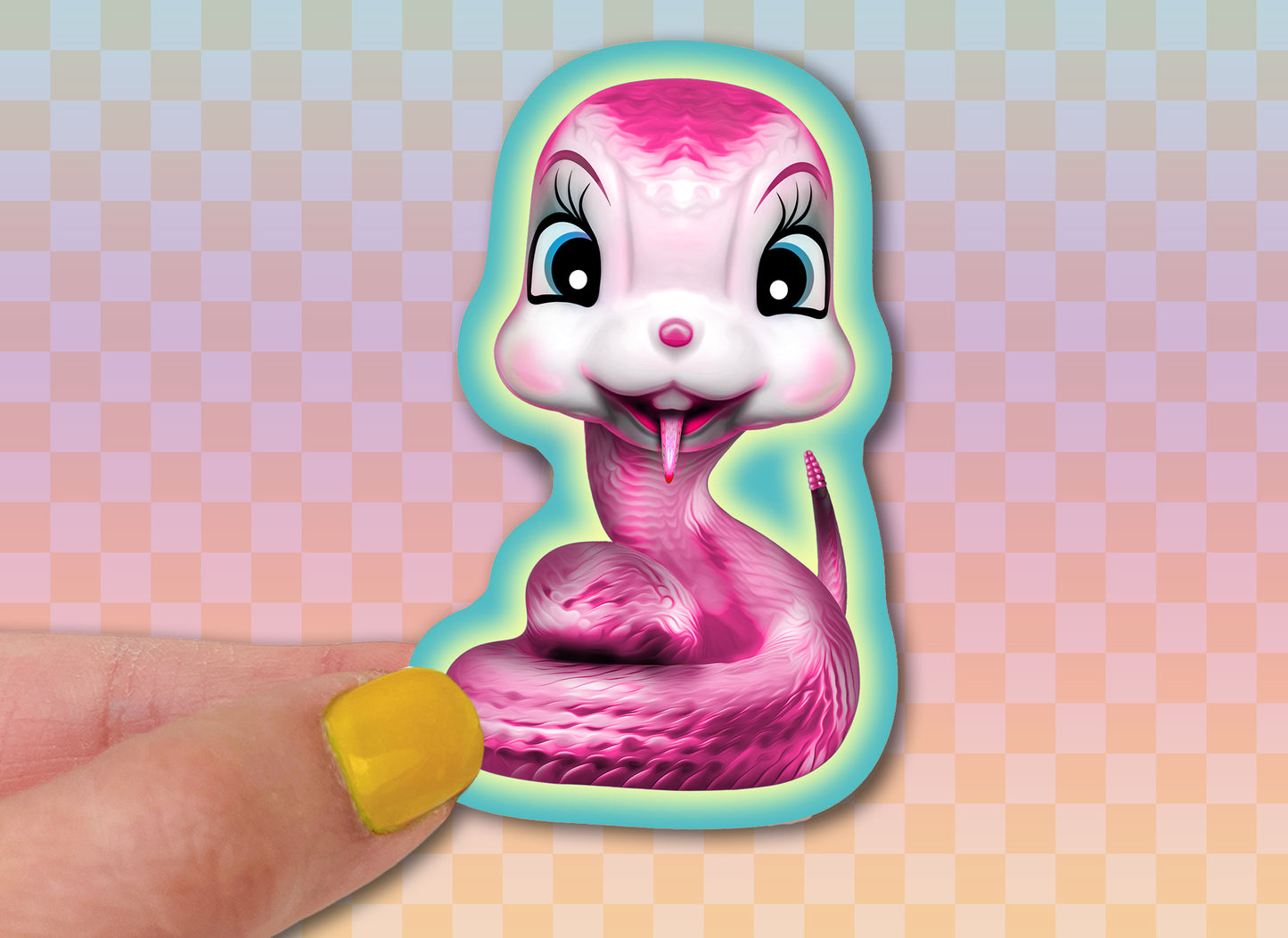 Anthropomorphic Snakes Sticker