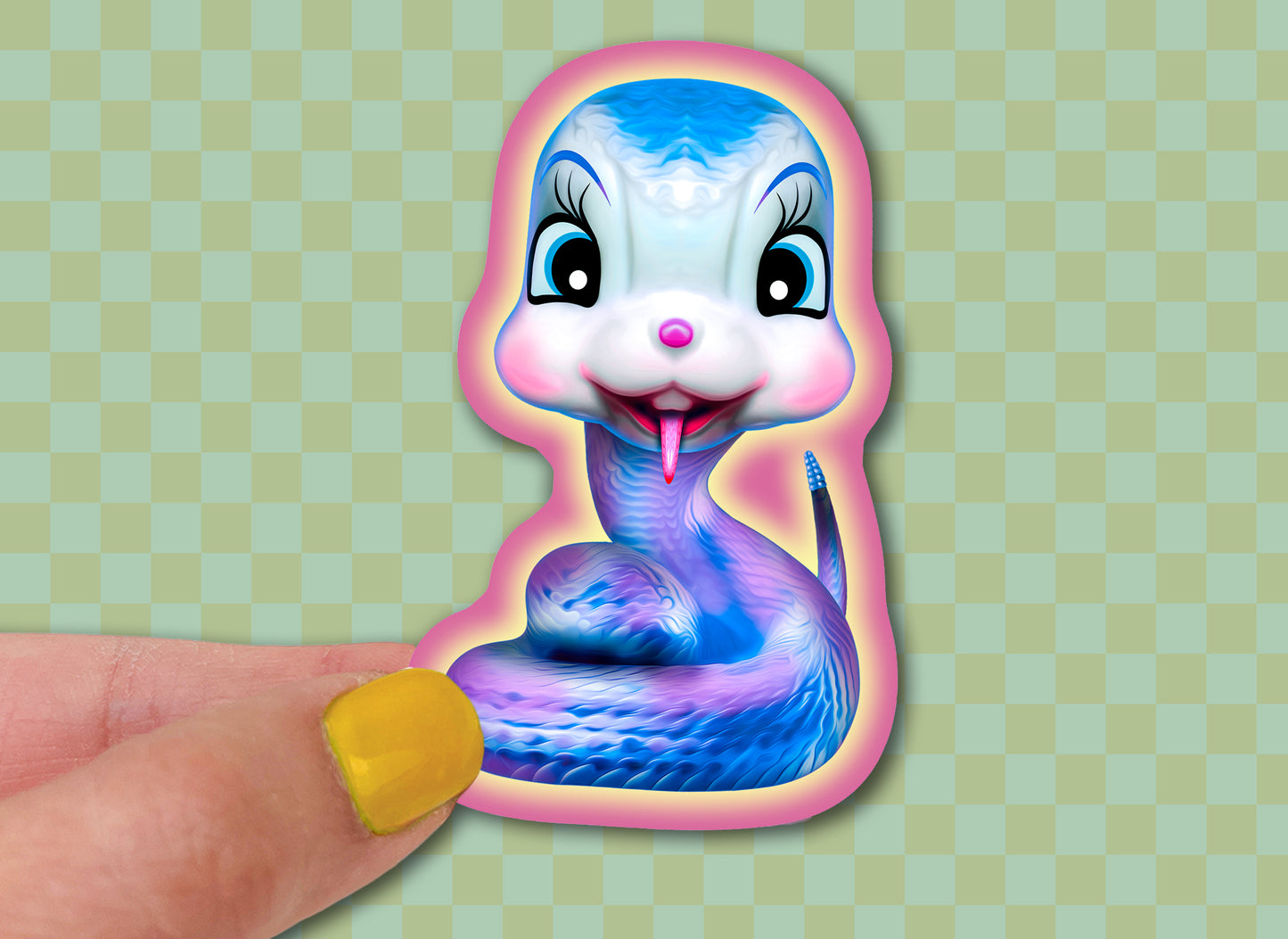 Anthropomorphic Snakes Sticker