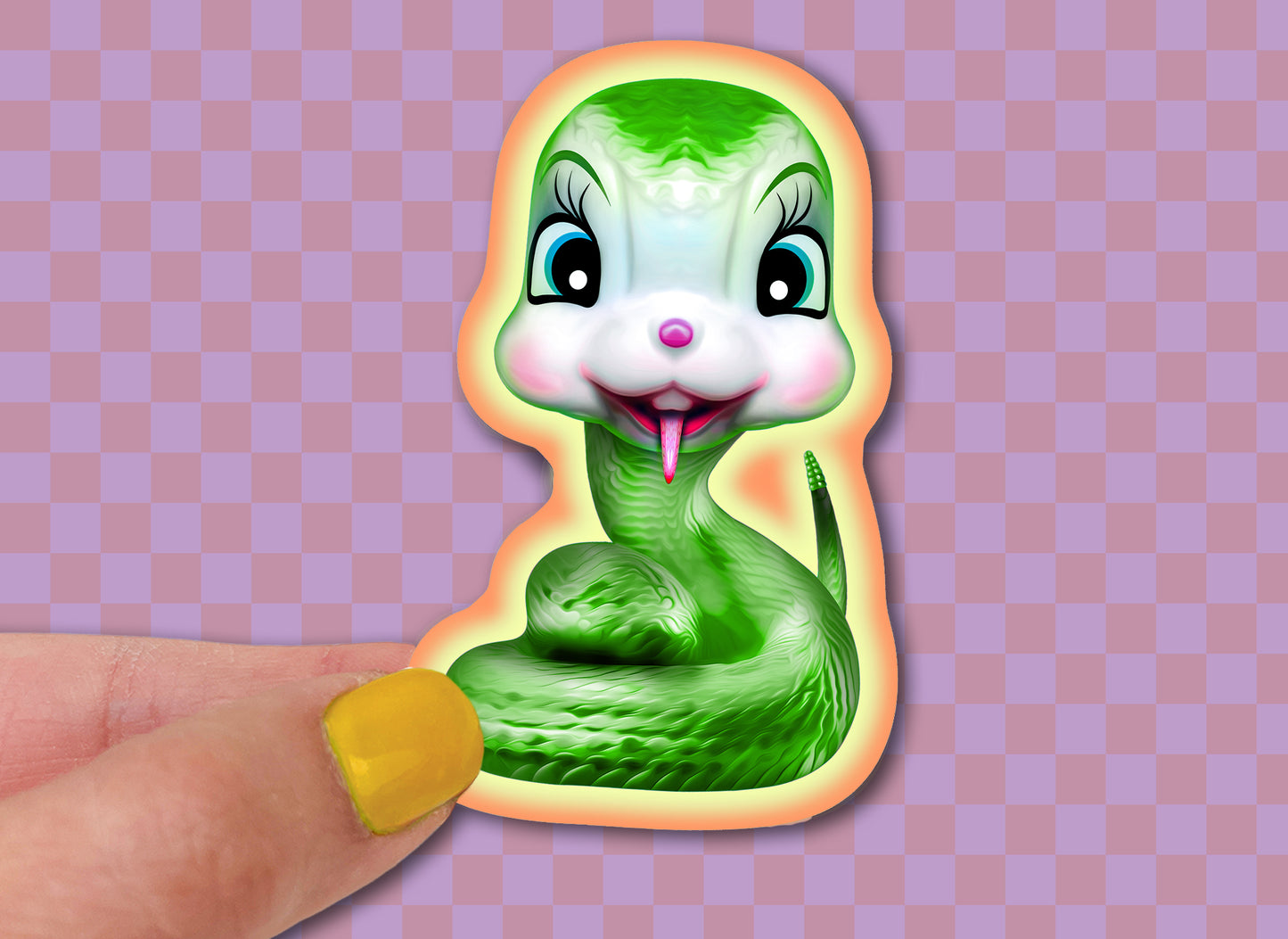 Anthropomorphic Snakes Sticker