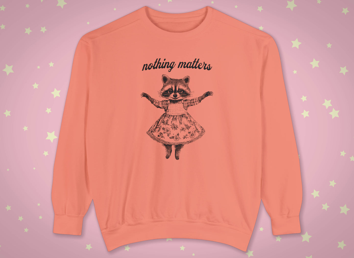 Nothing Matters - Anthropomorphic Raccoon Sweater