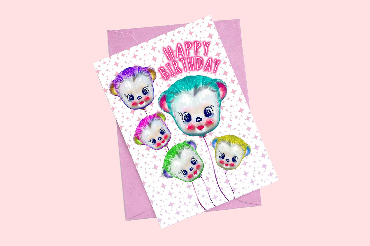 Kitschy Vintage Inspired Birthday Card