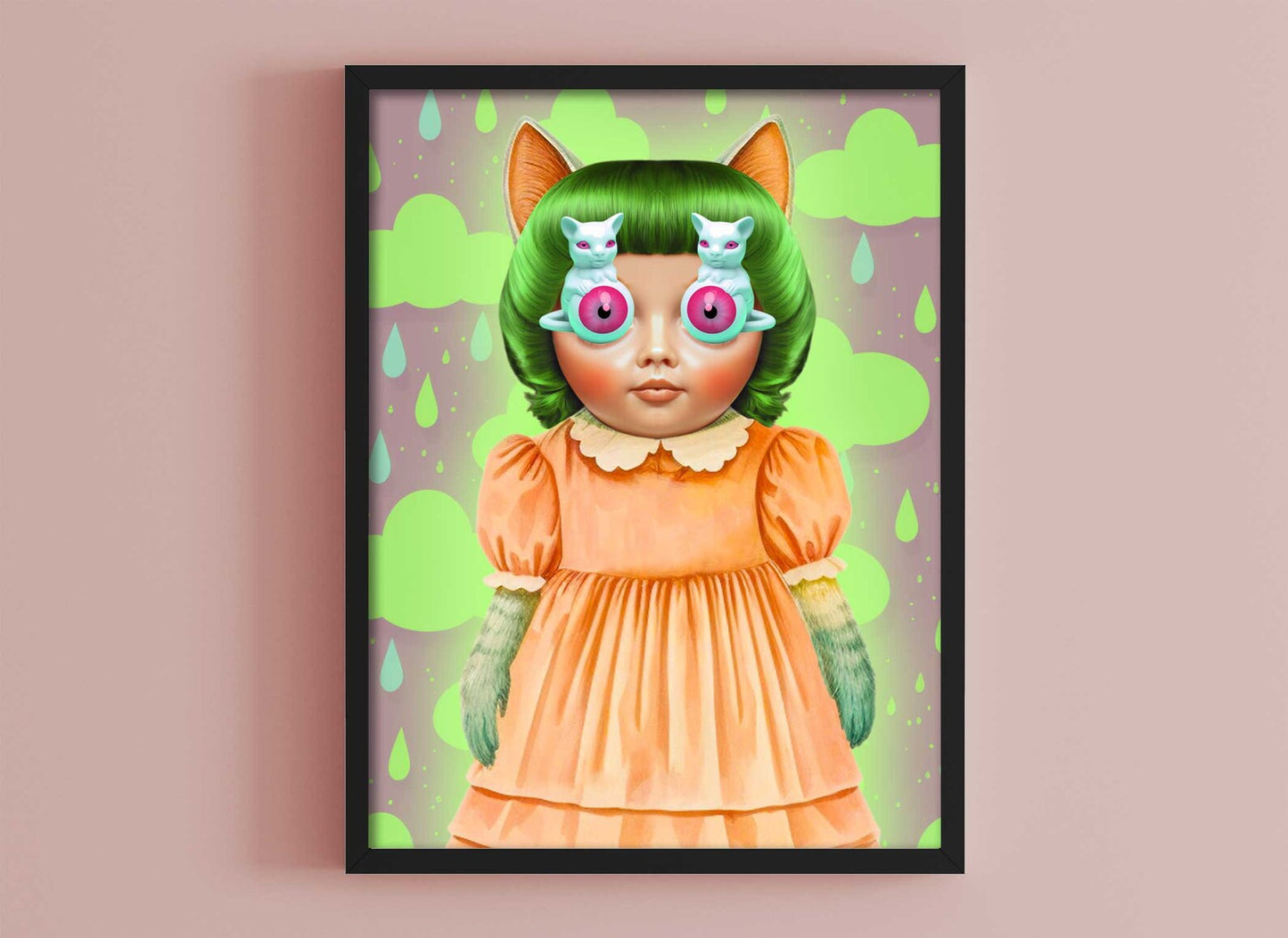 Whimsical Retro Kitsch Wall Art