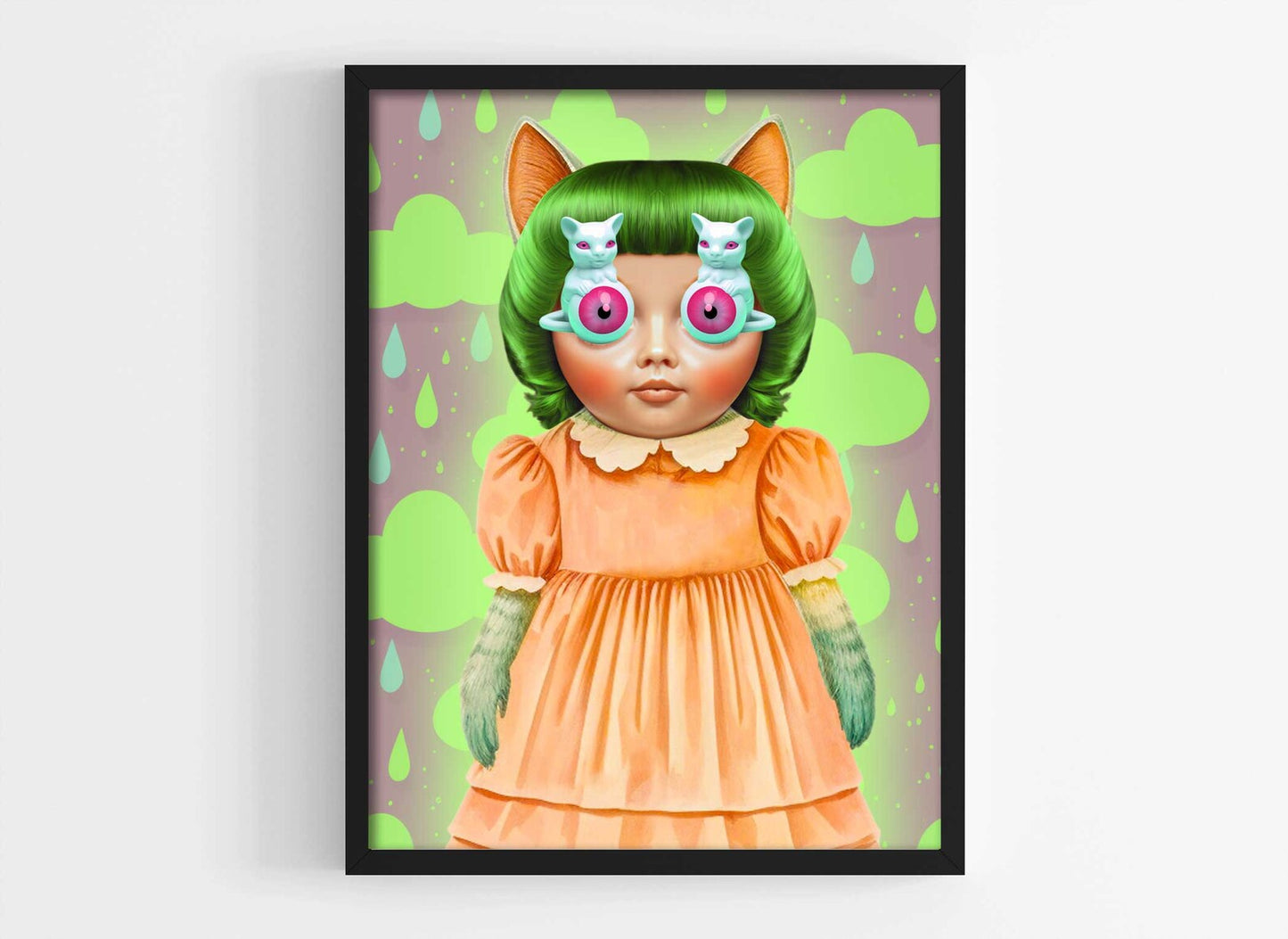 Whimsical Retro Kitsch Wall Art