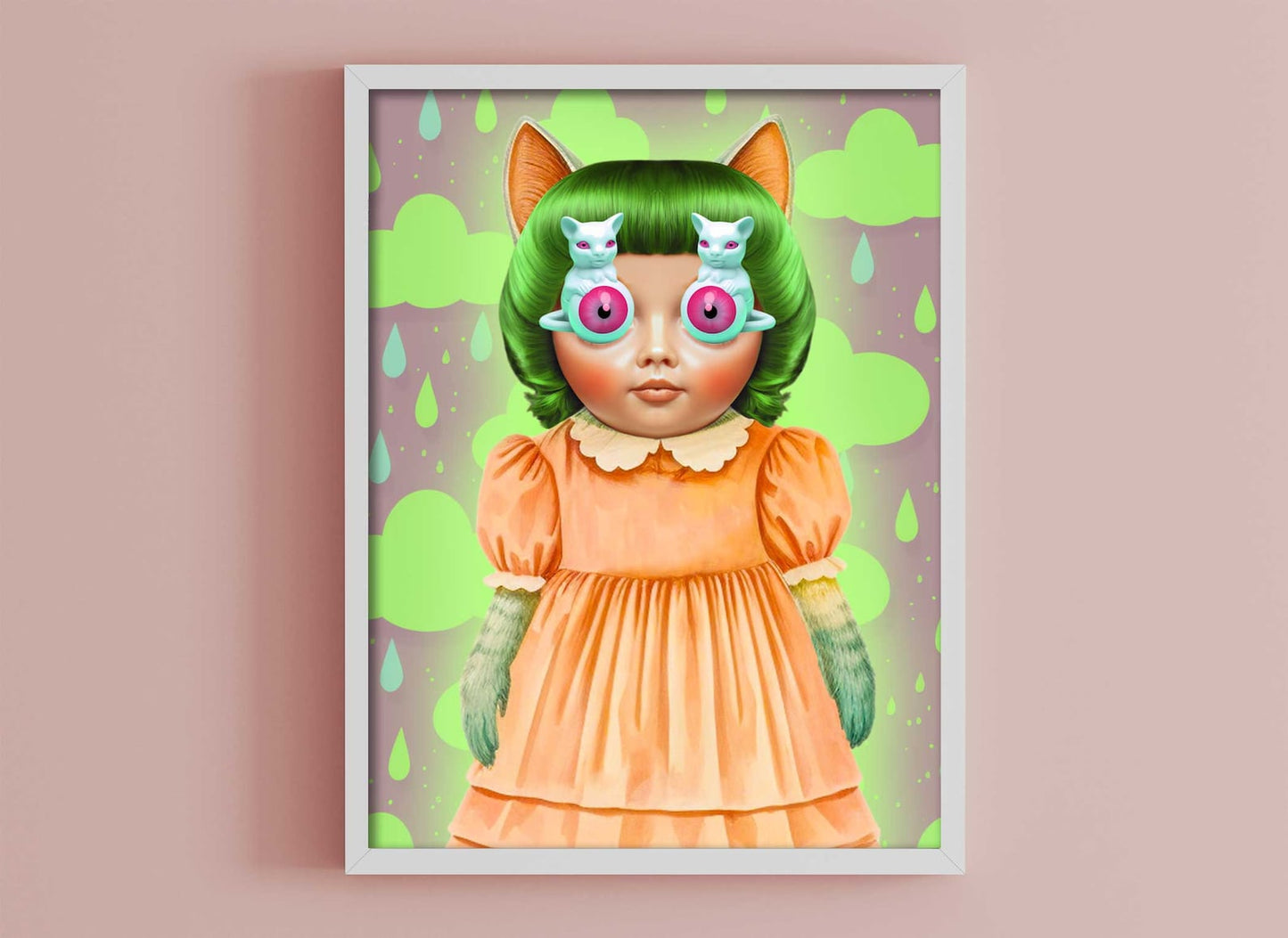 Whimsical Retro Kitsch Wall Art