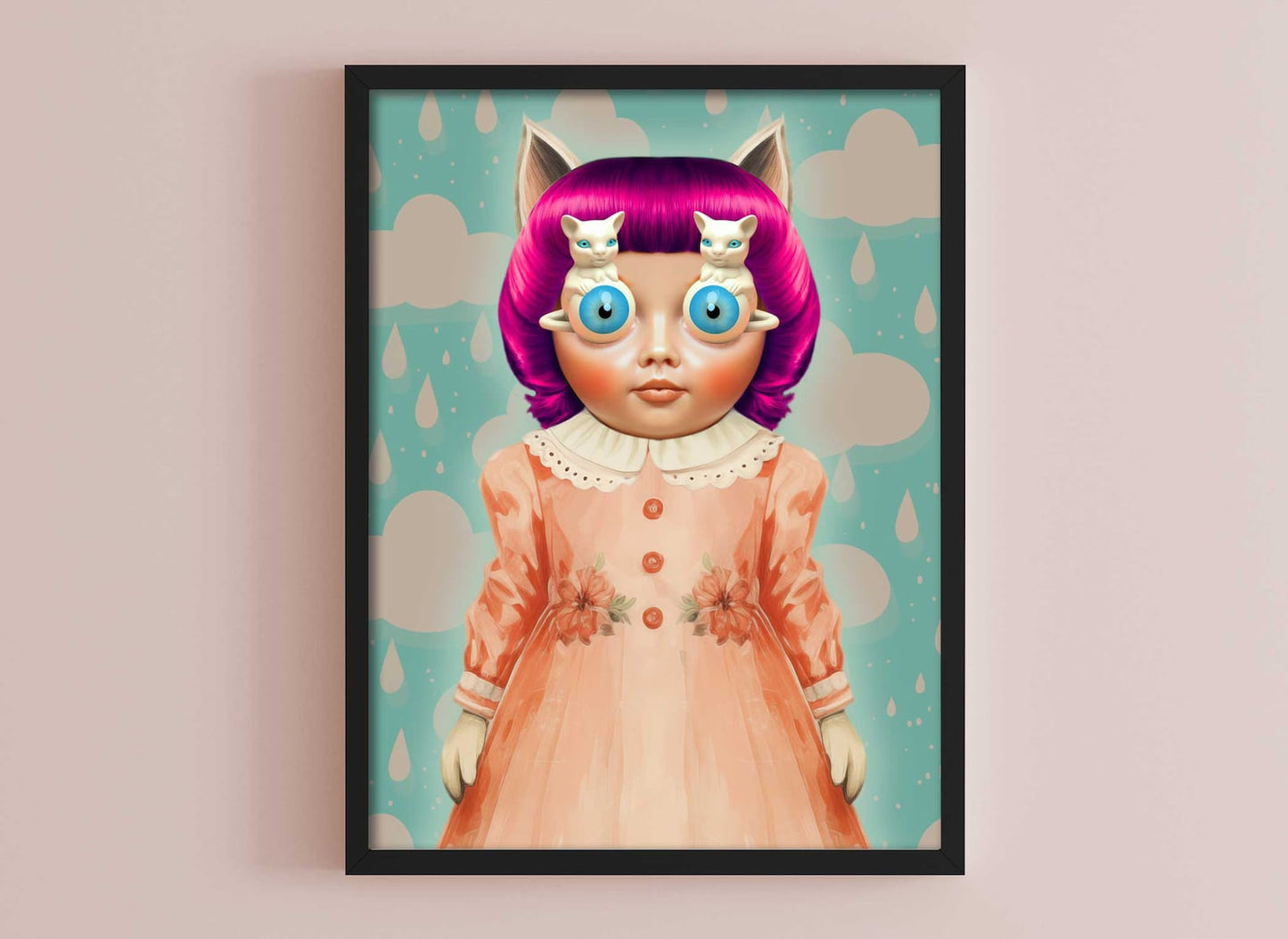 Whimsical Retro Kitsch Wall Art