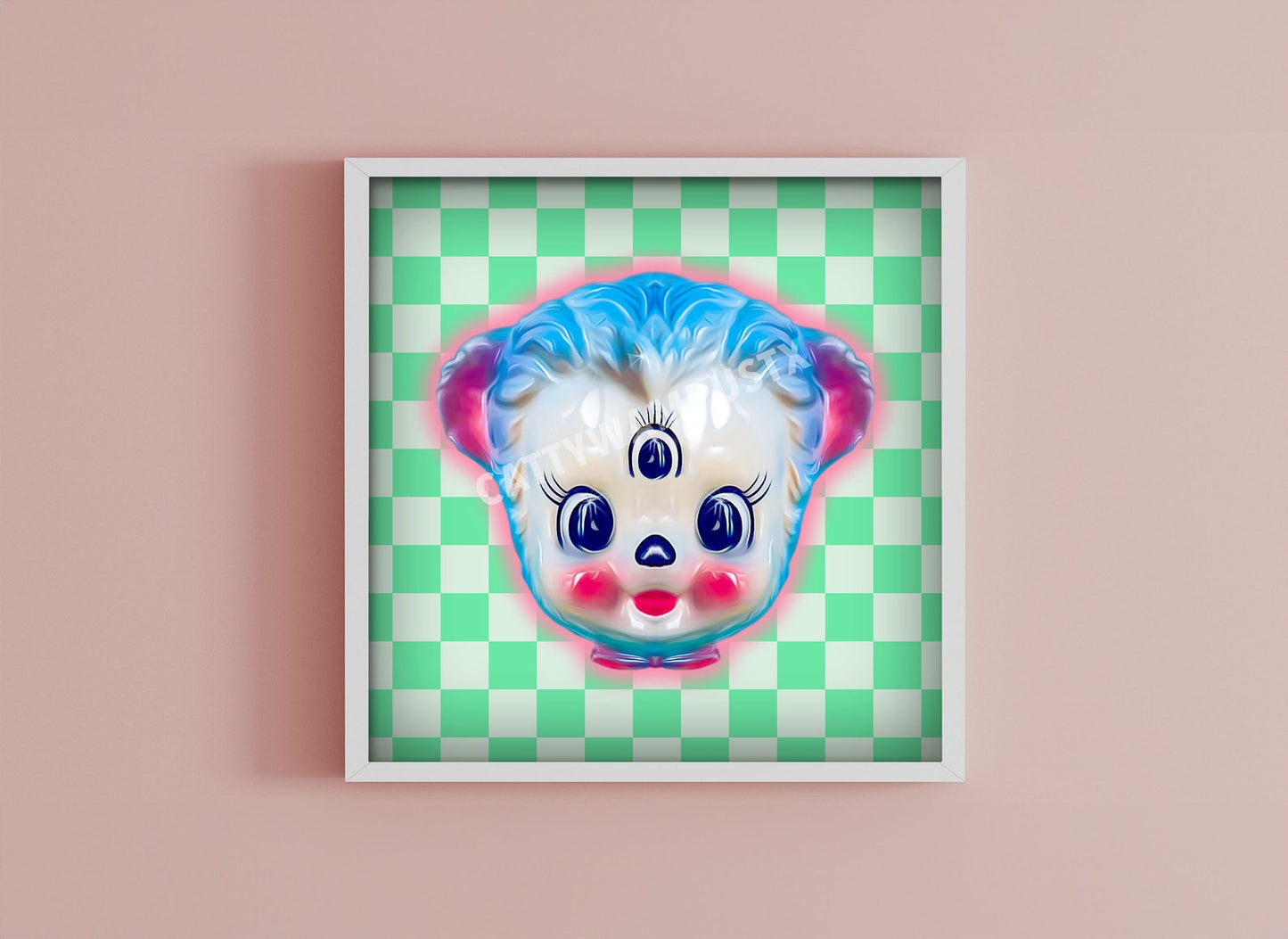 Kitschy Bear w/3rd Eye Print