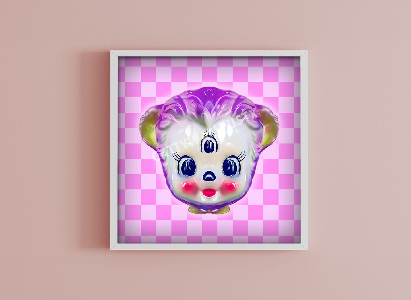 Kitschy Bear w/3rd Eye Print