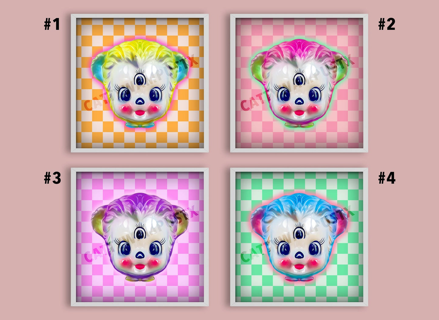 Kitschy Bear w/3rd Eye Print