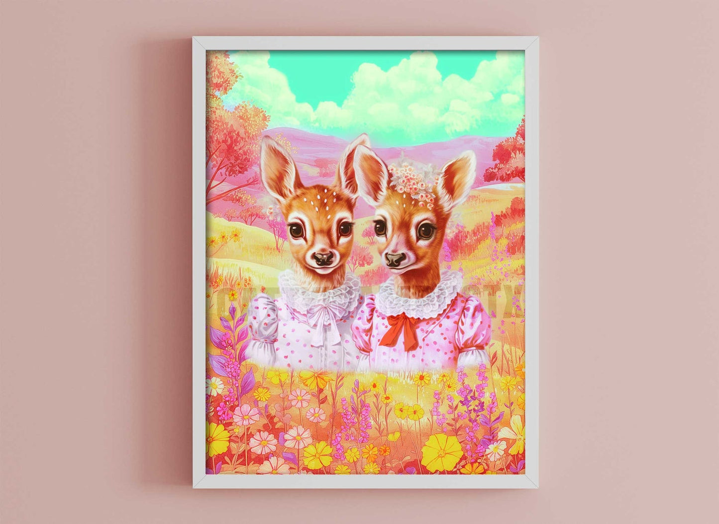 Anthropomorphic Deer Fine Art Print