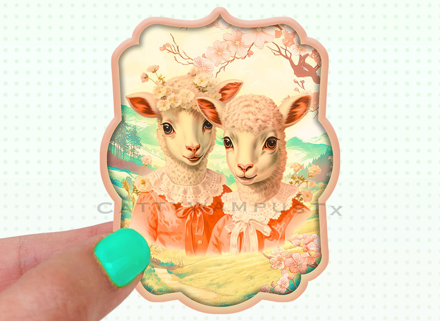 Anthropomorphic Sheep Sticker
