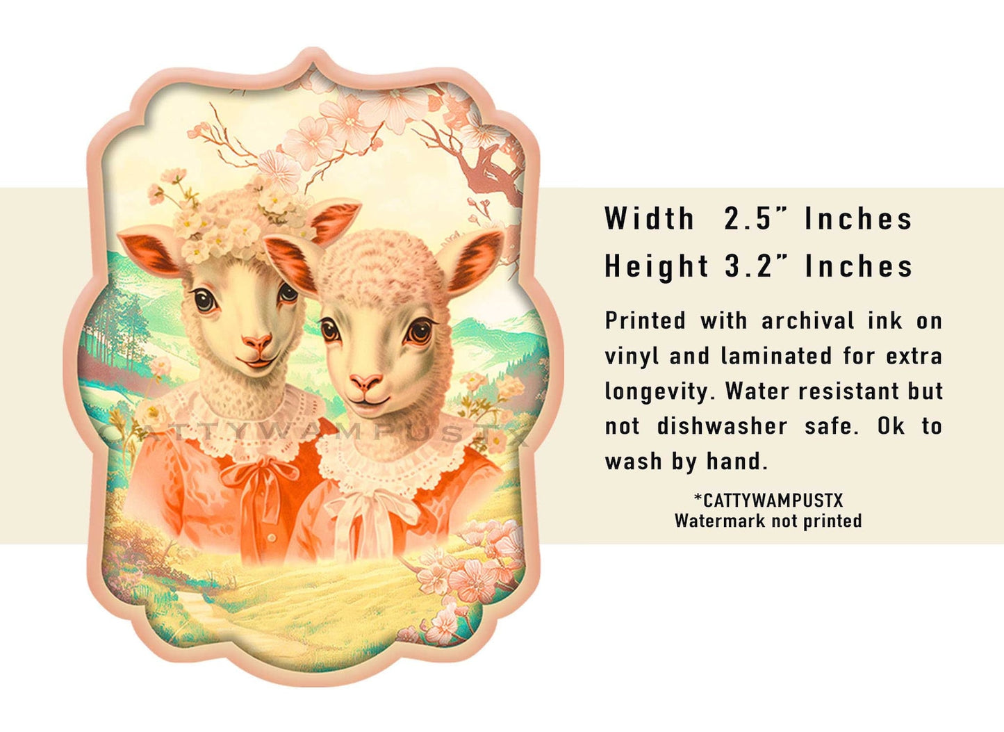 Anthropomorphic Sheep Sticker