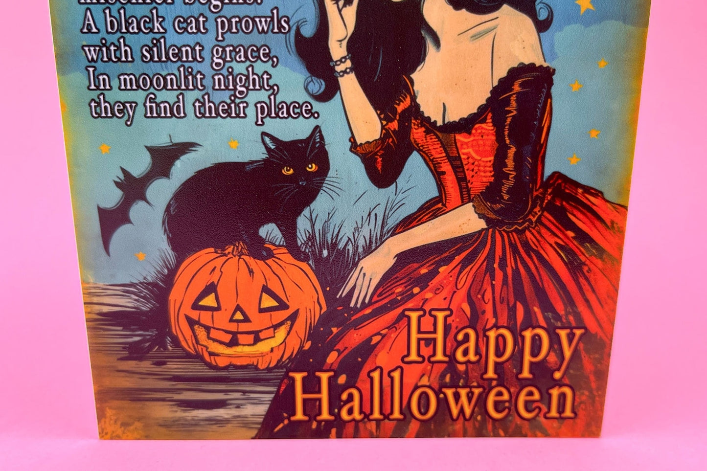 Spooky Witch Halloween Greeting Card