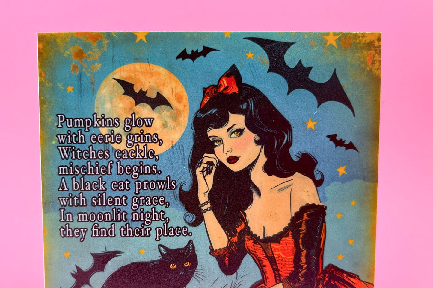 Spooky Witch Halloween Greeting Card