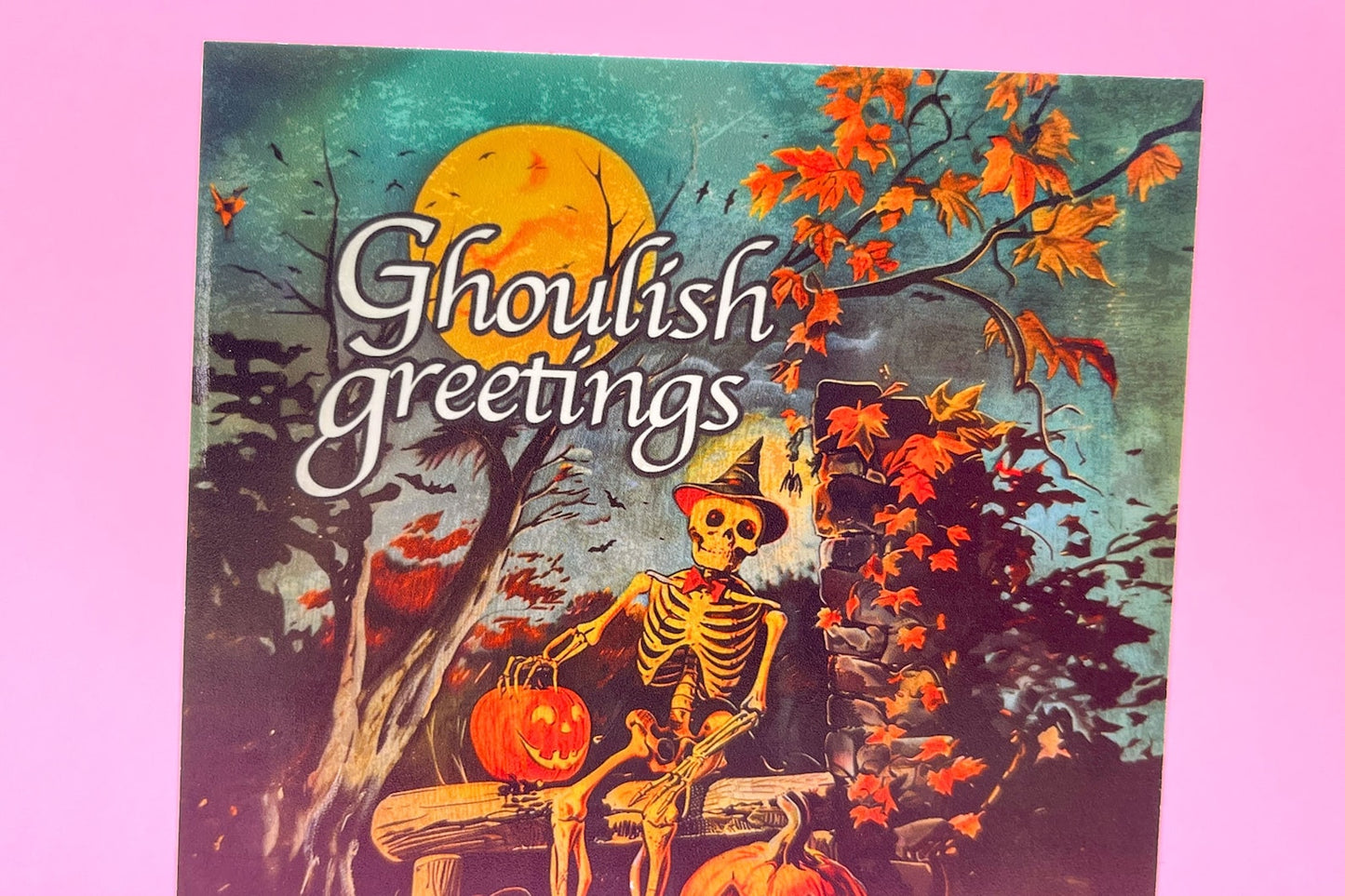 Halloween Skeleton Greeting Card