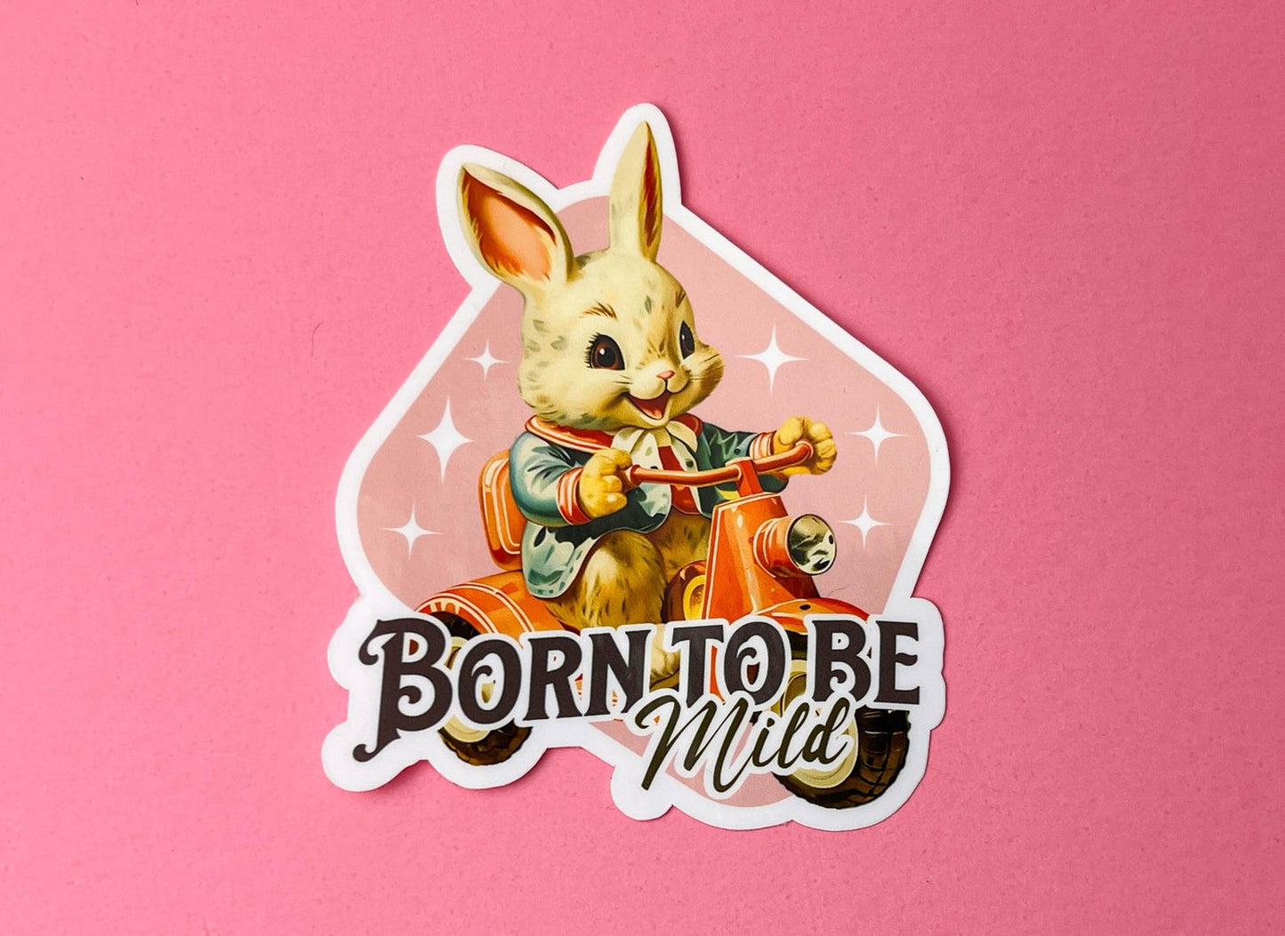 Born to be Mild Bunny Rabbit Sticker