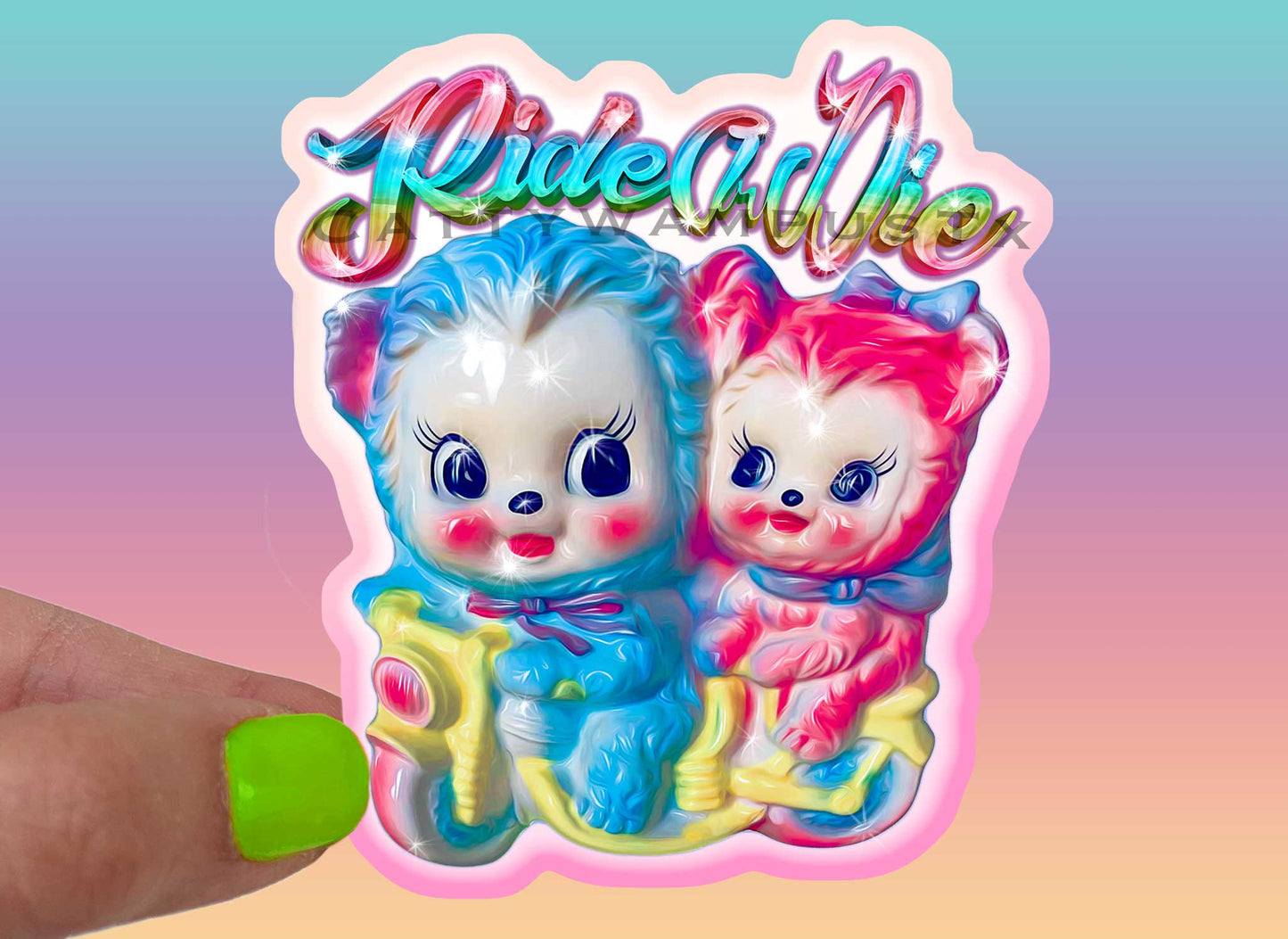 Ride Or Die Kitschy Sticker