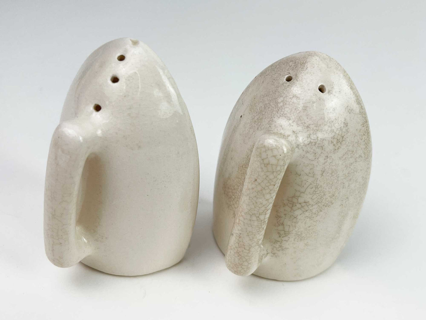 Vintage Texas Iron Alamo Ceramic Salt Pepper Shakers