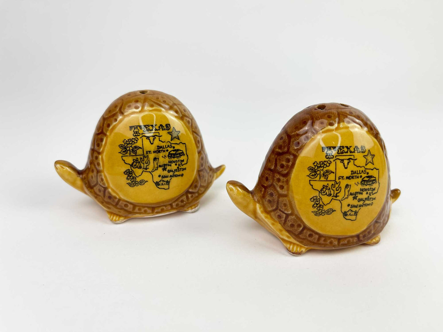 Vintage Salt pepper shakers| Texas Turtles