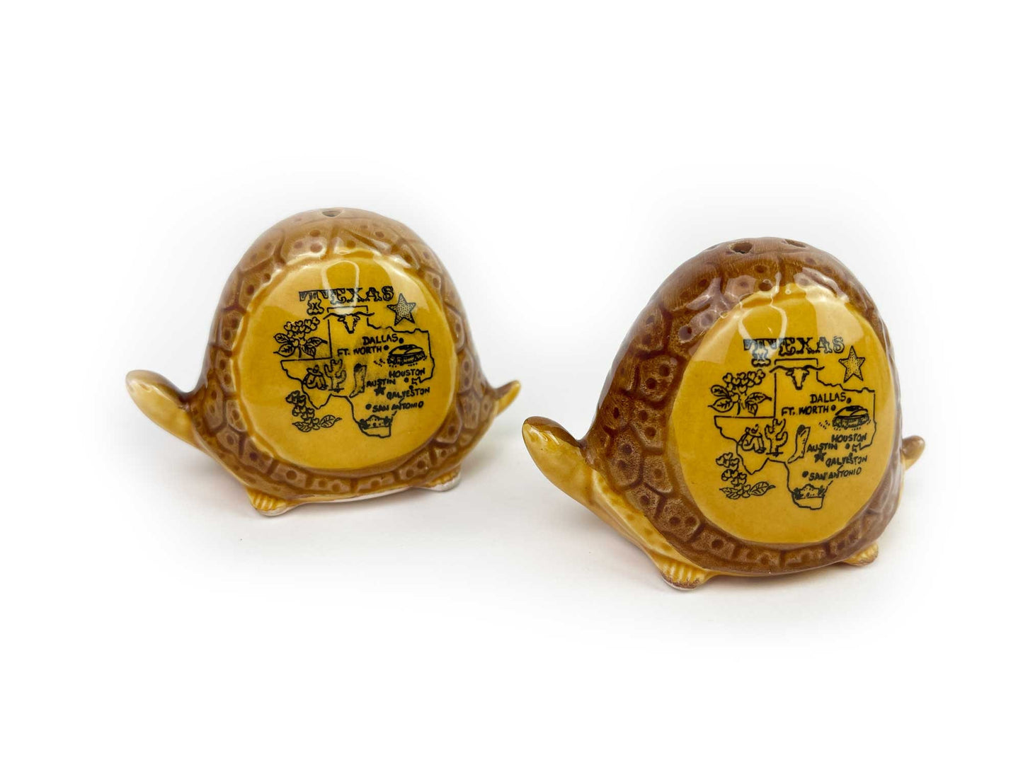 Vintage Salt pepper shakers| Texas Turtles