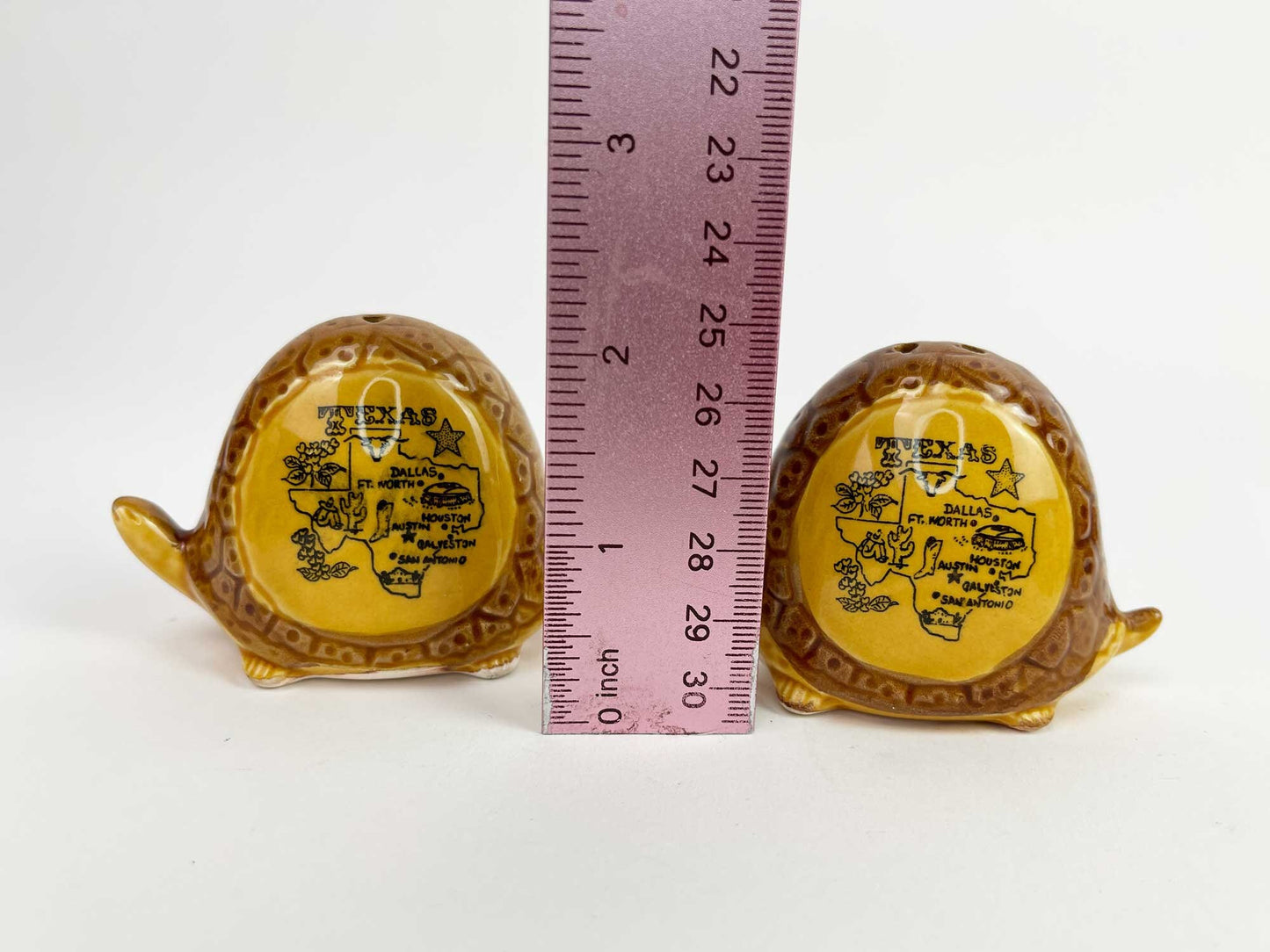 Vintage Salt pepper shakers| Texas Turtles