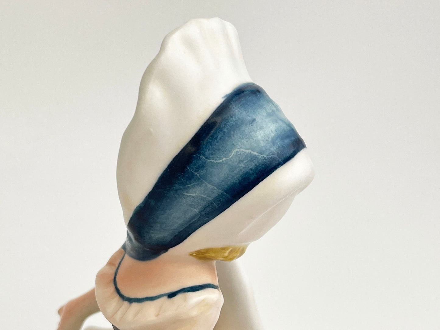 Vintage Planter | Southern Bell - Girl In Bonnet Wearing Blue Dress Ceramic Figurine | Planters Sculpture, Japan | Napco, Kitschy Flower Pot