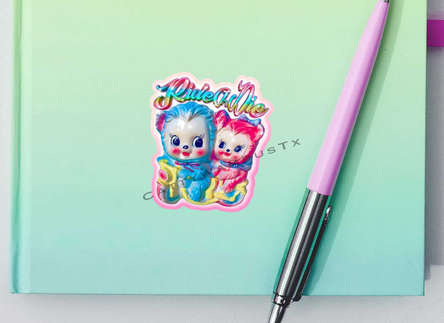Ride Or Die Kitschy Sticker