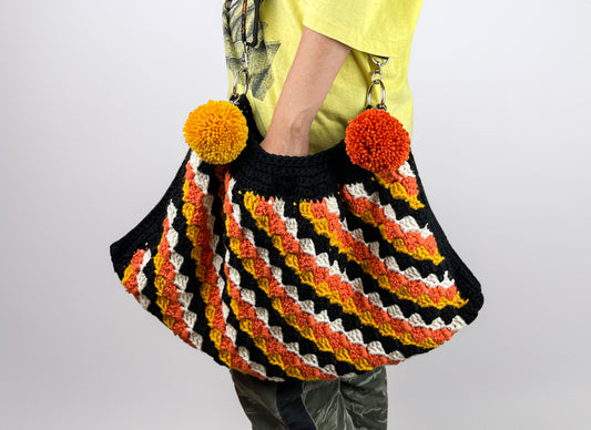 Vintage Halloween Inspired Crochet Crossbody Bag