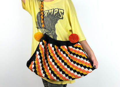 Vintage Halloween Inspired Crochet Crossbody Bag