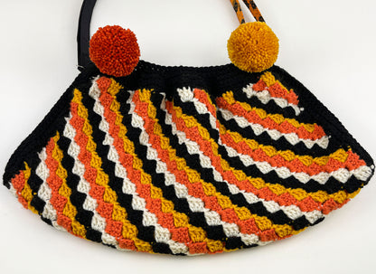 Vintage Halloween Inspired Crochet Crossbody Bag
