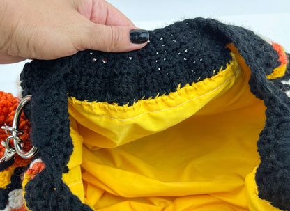 Vintage Halloween Inspired Crochet Crossbody Bag