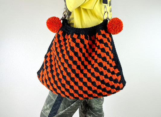 Vintage Halloween Inspired Crochet Crossbody Bag