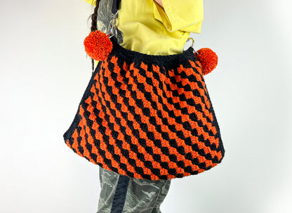 Vintage Halloween Inspired Crochet Crossbody Bag