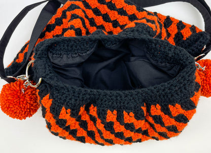Vintage Halloween Inspired Crochet Crossbody Bag