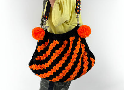 Vintage Halloween Inspired Crochet Crossbody Bag