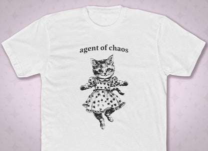 Agent of Chaos - Anthropomorphic Cat T-Shirt