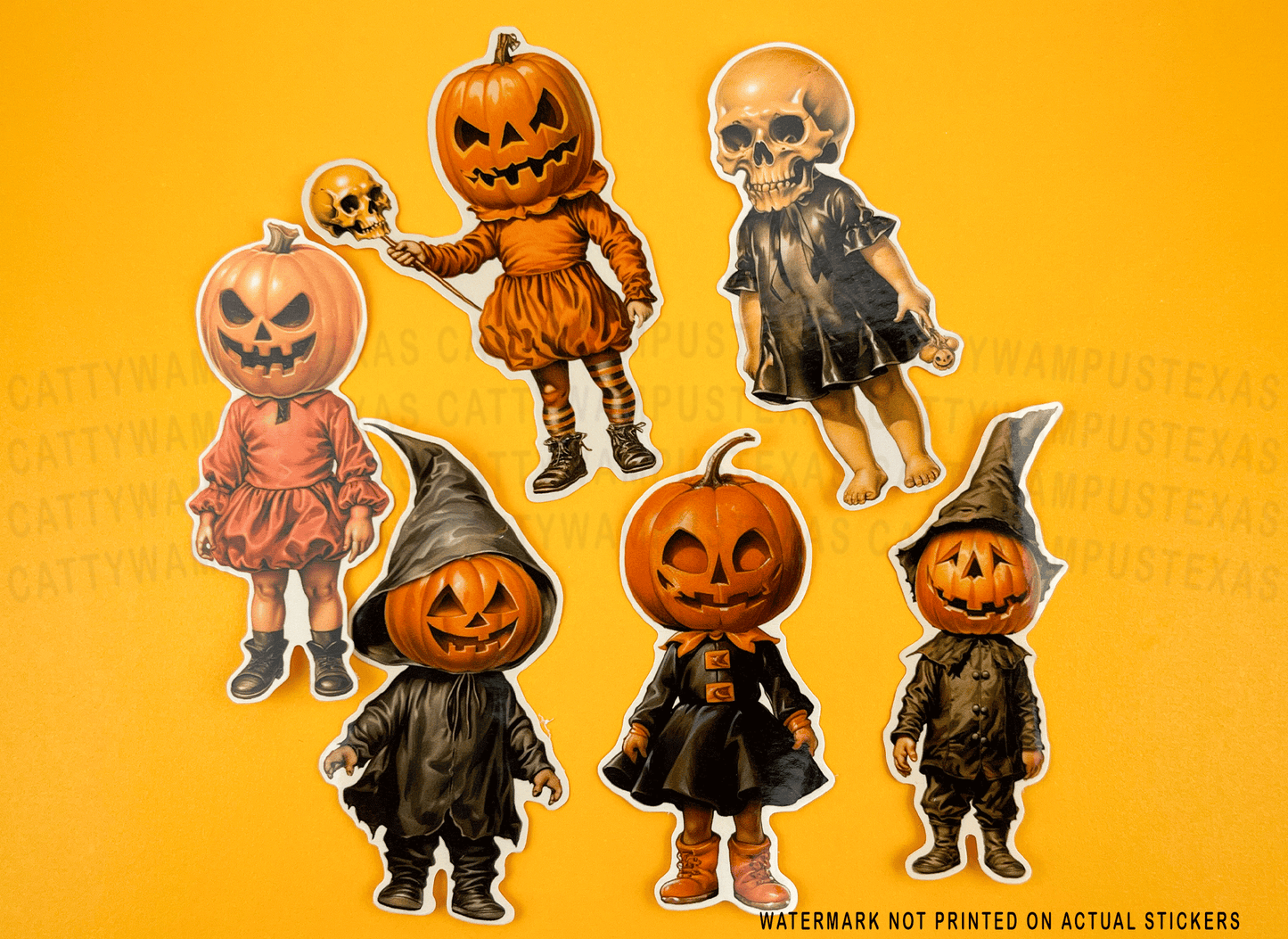 Spooky Vintage Inspired Halloween Stickers