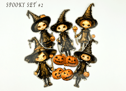 Spooky Halloween Pumpkin Patch Children Sticker Sets