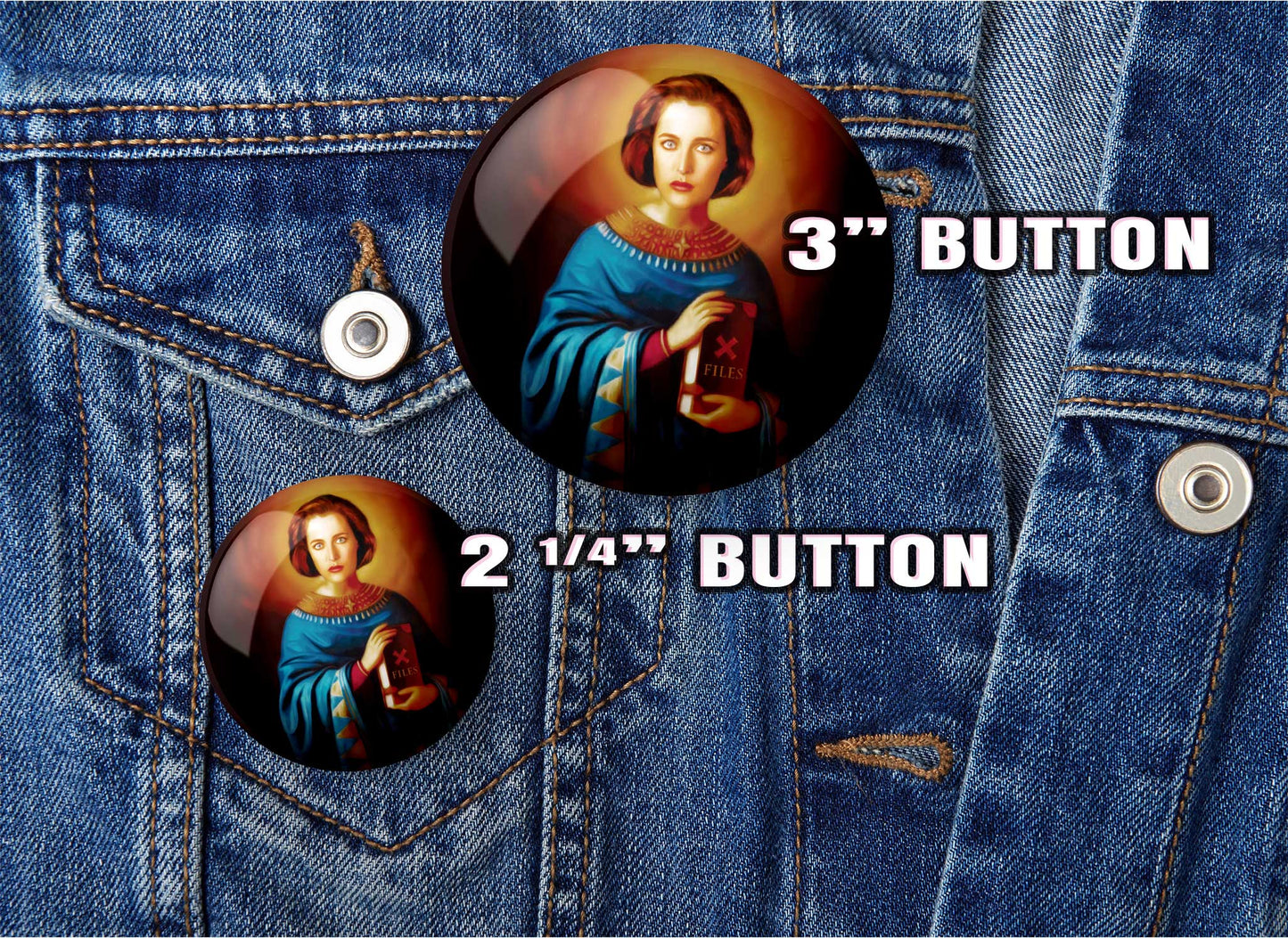 X-Files - Agent Dana Scully   - Pocket Mirror, Magnet, and or Pin Back Button